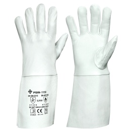 PSW-1150 Super Rękawice spawalnicze do TIG, biały mankiet