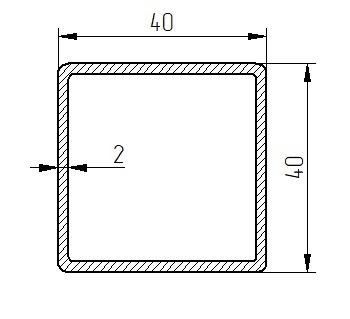 Profil ocynkowany 40x40x2